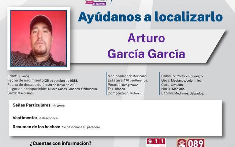 Difunden pesquisa de siete desaparecidos en Nuevo Casas Grandes - El Sol de  Parral | Noticias Locales, Policiacas, sobre México, Chihuahua y el Mundo