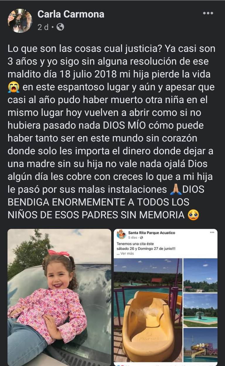 Exigen justicia por fallecimiento de una niña en balneario Santa Rita  ahogada muerta noticias parral chihuahua - El Sol de Parral | Noticias  Locales, Policiacas, sobre México, Chihuahua y el Mundo